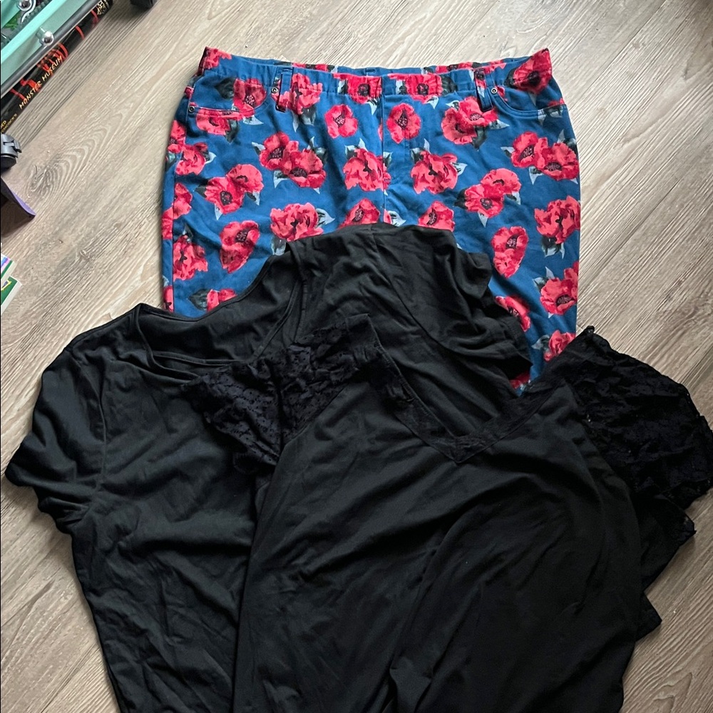 3X Shirt and Floral Pant Bundle